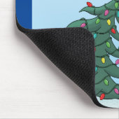 漫画の鳥クリスマスツリーのスター マウスパッド (コーナー)