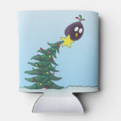 漫画の鳥クリスマスツリーのスター 缶クーラー (裏面)