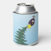 漫画の鳥クリスマスツリーのスター 缶クーラー (缶裏面)