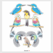 漫画の鳥クリップアート動物の自然 シール (シート)