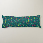 漫画の鳥2が付いている花パターン ボディピロー (裏面)