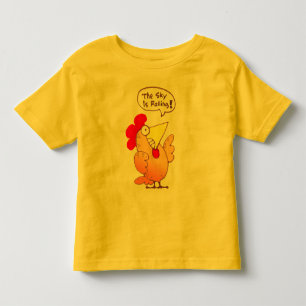 漫画の鶏のワイシャツ のかわいい鶏の漫画のティー トドラーTシャツ