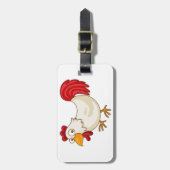 漫画の鶏の荷物のラベル ラゲッジタグ (正面縦)