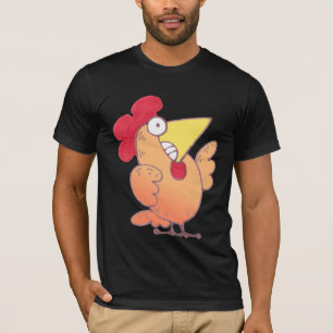 漫画の鶏のTシャツ おもしろいなLOLの鶏のワイシャツ Tシャツ