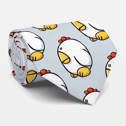 漫画の鶏 ネクタイ (ロール)