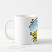 漫画の黄色のバスマグカップ コーヒーマグカップ (左)