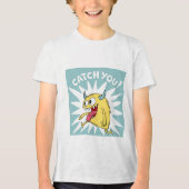 漫画の黄色のモンスタ走ーの – キャッチ トライブレンドＴシャツ (正面)