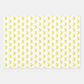 漫画の黄色の犬のディバドッグクリスマス ラッピングペーパーシート (正面3)