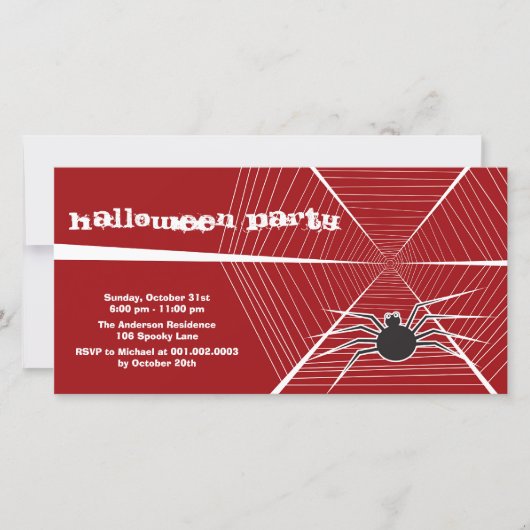 漫画の黒いクモとくもの巣キッドのハローウィンパーティ (正面)