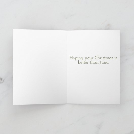 漫画の黒猫クリスマスカード シーズンカード (内部)