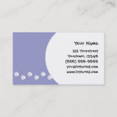 漫画の（犬）スタッフォードのブルテリア 名刺 (裏面)