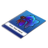 漫画のBettaの魚/シャムの戦いの魚 ノートブック (左側)