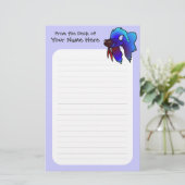 漫画のBettaの魚/シャムの戦いの魚 便箋 (スタンド正面)