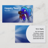 漫画のBettaの魚/シャムの戦いの魚 名刺 (正面/裏面)