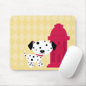 漫画のdalmationの犬及び消火栓のmousepad マウスパッド (マウス)