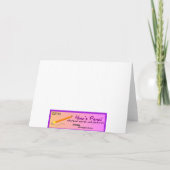 漫画のPekingese犬の母の日カードテンプレート カード (裏面)