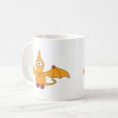 漫画のPterodactyl (黄色) コーヒーマグカップ (正面左)