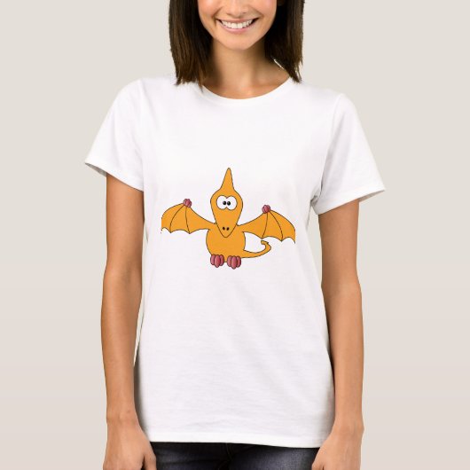 漫画のPterodactyl (黄色) Tシャツ (正面)