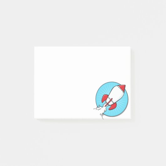 漫画のRocketShipのデザイン ポストイット (正面)