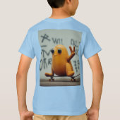 漫画のTシャ子供へツ Tシャツ (裏面)