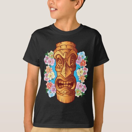 漫画のTikiの彫像 Tシャツ (正面)