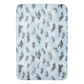 漫画のWarplanesパターンのファブリック バスマット (正面縦)