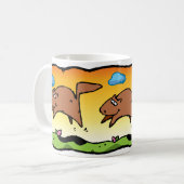 漫画はマグを蓄えます コーヒーマグカップ (正面左)