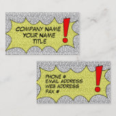 漫画は名刺を話します 名刺 (正面/裏面)