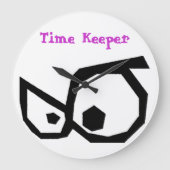 漫画は時間の看守の柱時計を注目します ラージ壁時計 (正面)