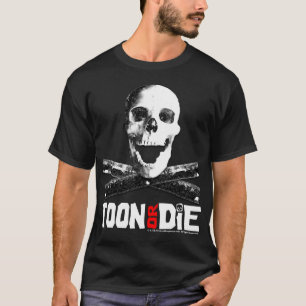 "漫画または灰色のTシャツ"は死にます Tシャツ