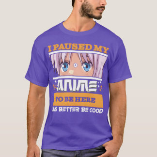 漫画やアニメのファンへのギフトに最適な面白いアニメデザイン Tシャツ