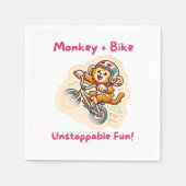 漫画よくはしゃぐスタイル スタンダードカクテルナプキン (正面)