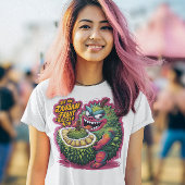 漫画よくはしゃぐドリアン果実キャラクター Tシャツ