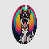 漫画よくはしゃぐ犬 オーナメント (正面)