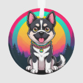 漫画よくはしゃぐ犬 オーナメント (裏面)