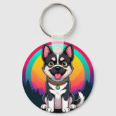 漫画よくはしゃぐ犬 キーホルダー (裏面)