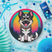 漫画よくはしゃぐ犬 ペーパープレート (パーティー)