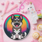 漫画よくはしゃぐ犬 ペーパープレート (パーティー)