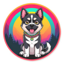 漫画よくはしゃぐ犬