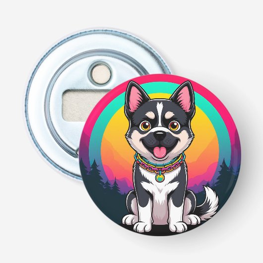 漫画よくはしゃぐ犬 栓抜き (正面)