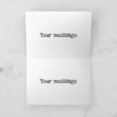 漫画を漕いでいるおもしろいなペリカンはカード感謝していしています サンキューカード (内部)