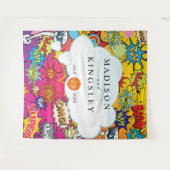 漫画アポップ・アートのート💥🎨ズ結婚グラフィティ タペストリー (正面(横))