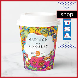 漫画アポップ・アートのート💥🎨ズ結婚グラフィティ 紙コップ