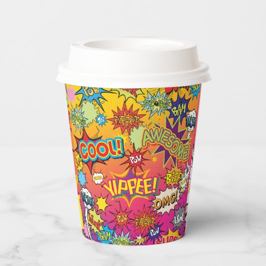 漫画アポップ・アートのート💥🎨ズ結婚グラフィティ 紙コップ (裏面)