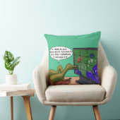 漫画アートおもしろい気候変化恐竜パロディ クッション (椅子)