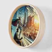 漫画アート画像 壁時計 (傾斜)