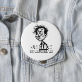 漫画アート「幸いなことに…」の引用 缶バッジ (インサイチュ)
