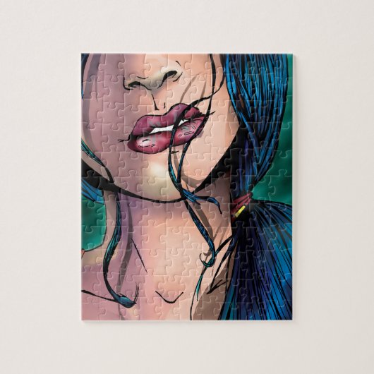 漫画イラストレーションの美樹さん ジグソーパズル (縦)