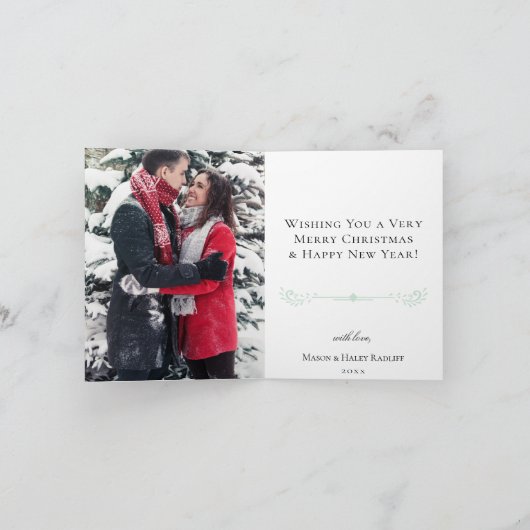 漫画イラストレーションノースポールクリスマスビレッジ シーズンカード (内部)