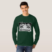 漫画イラスト 心の窓は目 Tシャツ (正面フル)